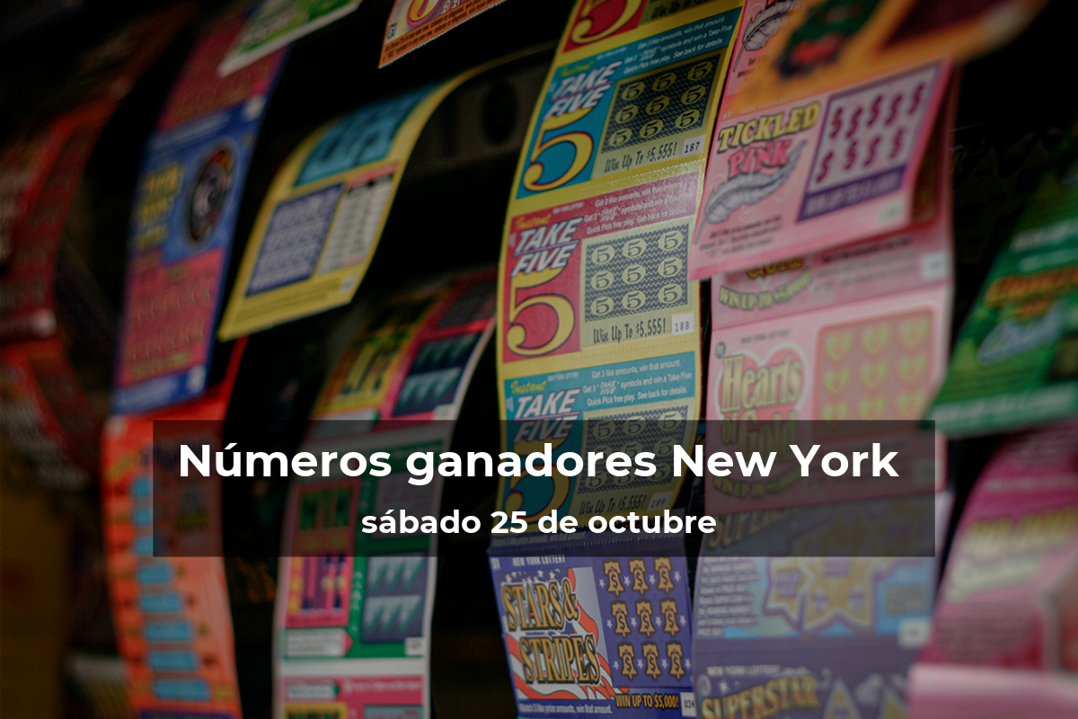 Lotería de Nueva York en vivo: resultados y ganadores del sábado 25 de octubre de 2025