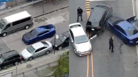 Policía de Nueva York capturó a dos sujetos tras una persecución de película en el Bronx