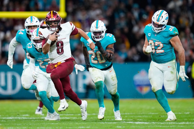 Washington Commanders vs. Miami Dolphins.