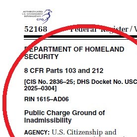 La propuesta de nueva regla de carga pública se publicó en el Registro Federal.