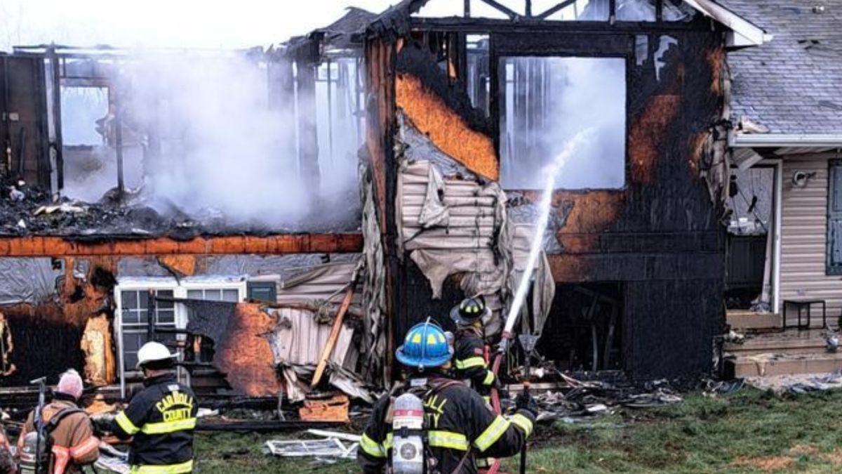 Hombre prendió fuego a su casa en Maryland luego de una discusión con su esposa