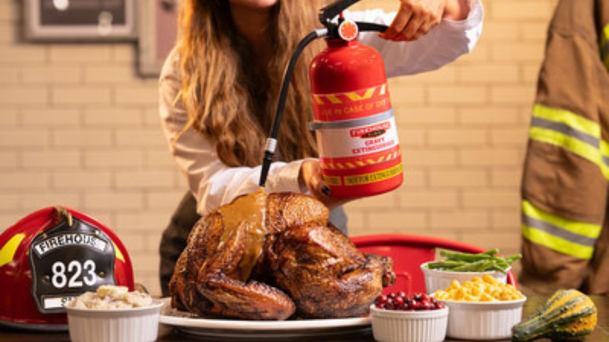 Firehouse Subs vende un "extintor de salsa" para salvar tu pavo en Acción de Gracias