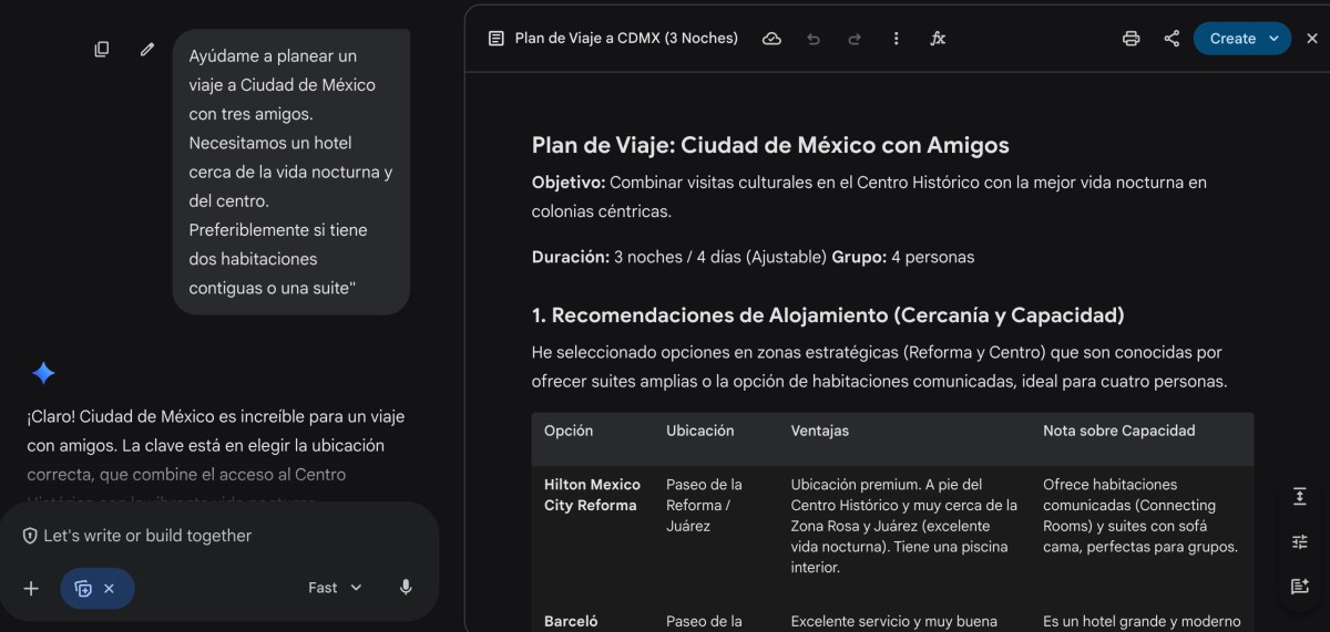 Adiós a las 20 pestañas abiertas: Planifica tu viaje con “Canvas” en el Modo IA de Google
