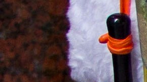 Foto referencial de un hombre vestido como Santa Claus.