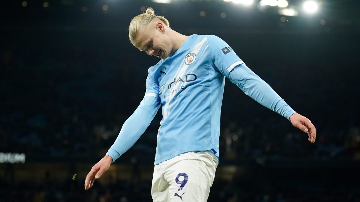 Haaland se sube a la báscula tras advertencia de Guardiola por el peso navideño