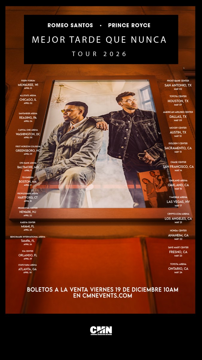 La preventa de la gira inicia el jueves.