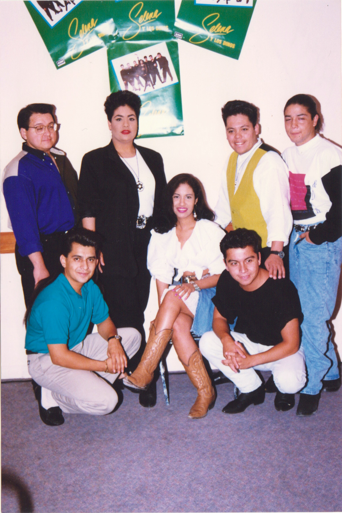 Selena y los Dinos en 1990.