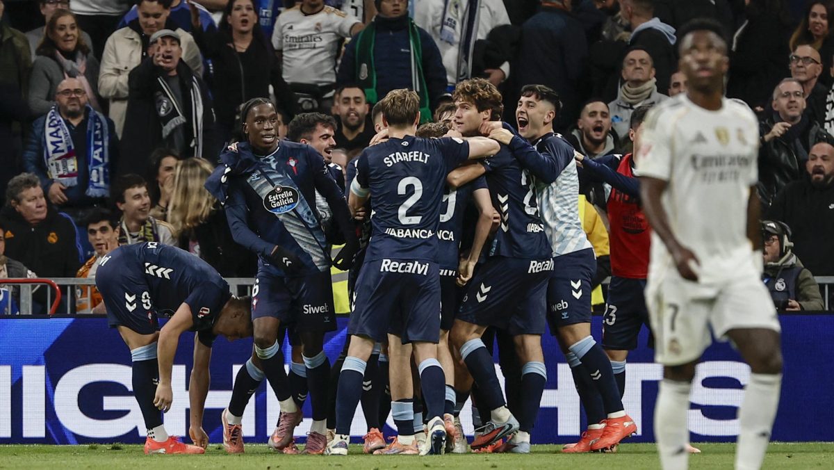 Real Madrid cae 0-2 ante Celta y pierde terreno en LaLiga ante el Barcelona