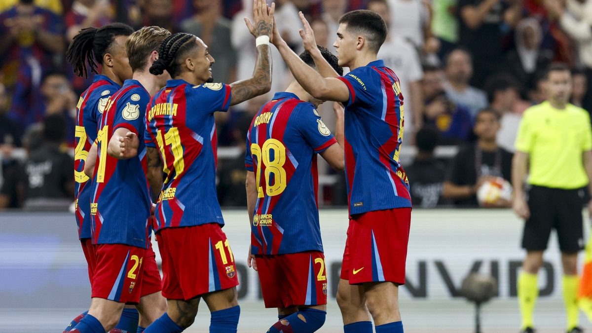 Barcelona goleó al Bilbao y avanza a la final de la Supercopa de España