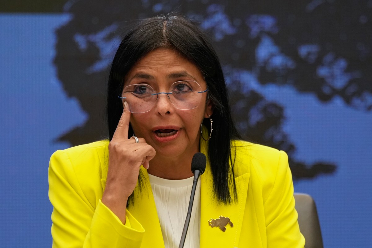 Delcy Rodríguez figura en la lista de los sancionados por la Unión Europea