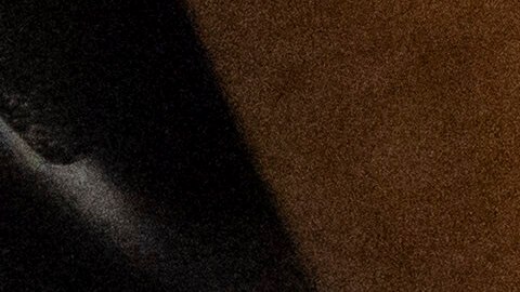 Un agente federal porta una placa del Servicio de Inmigración y Control de Aduanas (ICE) frente a un tribunal de inmigración.