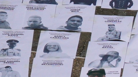 Manifestación por presos políticos en Venezuela