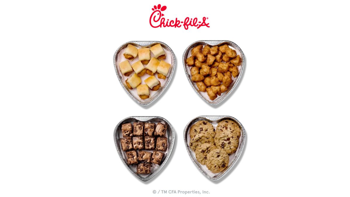 Chick-fil-A celebra el 14 de febrero con sus icónicas bandejas en forma de corazón