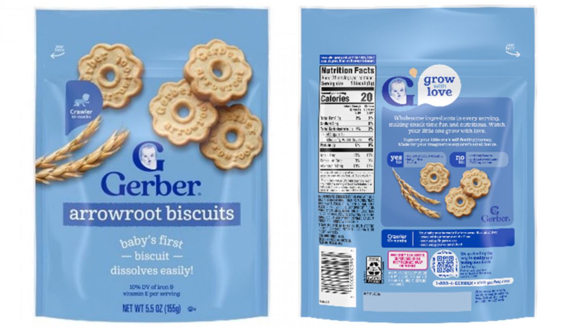 Atención padres: Estos son los 21 lotes de galletas Gerber retirados voluntariamente