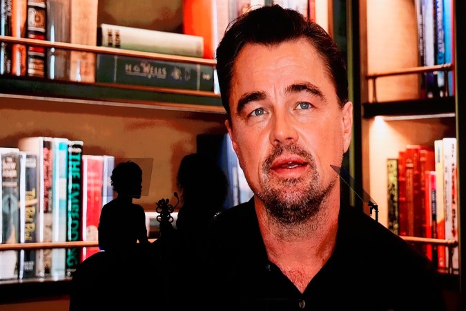 Leonardo DiCaprio envió un discurso en video para agradecer el reconocimiento.