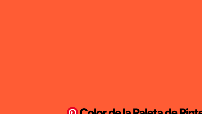 Ilustración de Pinterest del color Coral intenso, con una persona sobre fondo naranja rojizo que representa la paleta 2026.