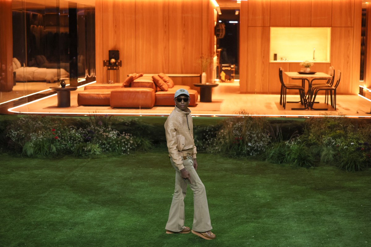 Pharrell Williams construyó una casa para el reciente desfile de Louis Vuitton