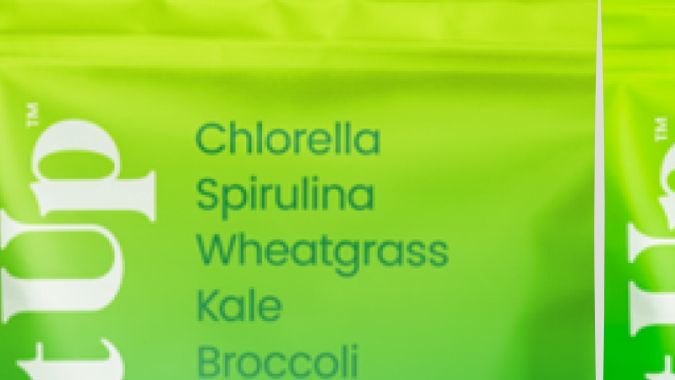 Estos son los envases de Live it Up Super Greens retirados del mercado por Superfoods Inc. (NY) debido a contaminación por Salmonella