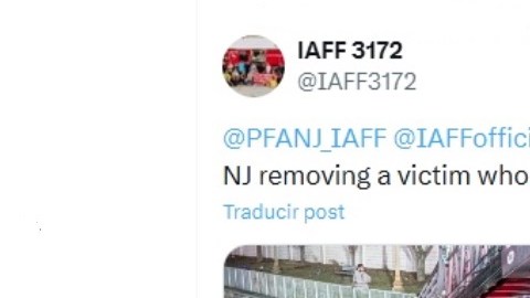 Milagroso rescate bomberil en Nueva Jersey.