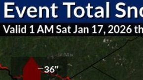 Se espera acumulación de nieve en algunas zonas del área triestatal de esta noche a mañana. Y de nuevo el domingo