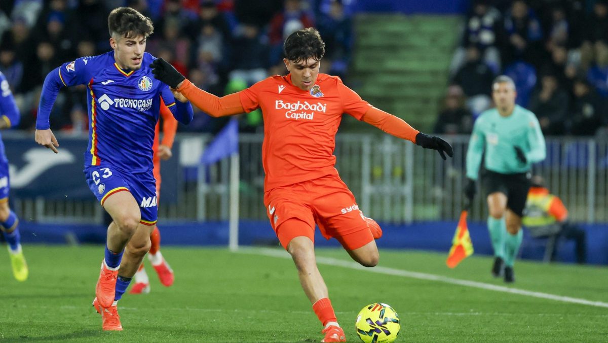 Jon Aramburu dedica a Venezuela su gol agónico con la Real Sociedad ante Getafe