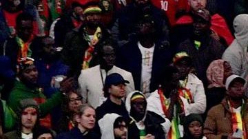 Fans of Senegal react after a penalty has been awarded to Morocco during the Africa Cup of Nations (CAN) final football match between Senegal and Morocco in Rabat, Morocco, 18 January 2026.