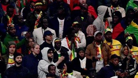 Fans of Senegal react after a penalty has been awarded to Morocco during the Africa Cup of Nations (CAN) final football match between Senegal and Morocco in Rabat, Morocco, 18 January 2026.