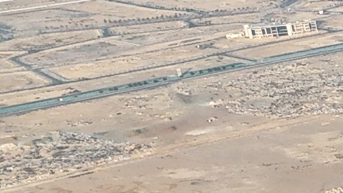 Vista aérea de la Torre Jeddah, ubicada a orillas del Mar Rojo, en Arabia Saudí.