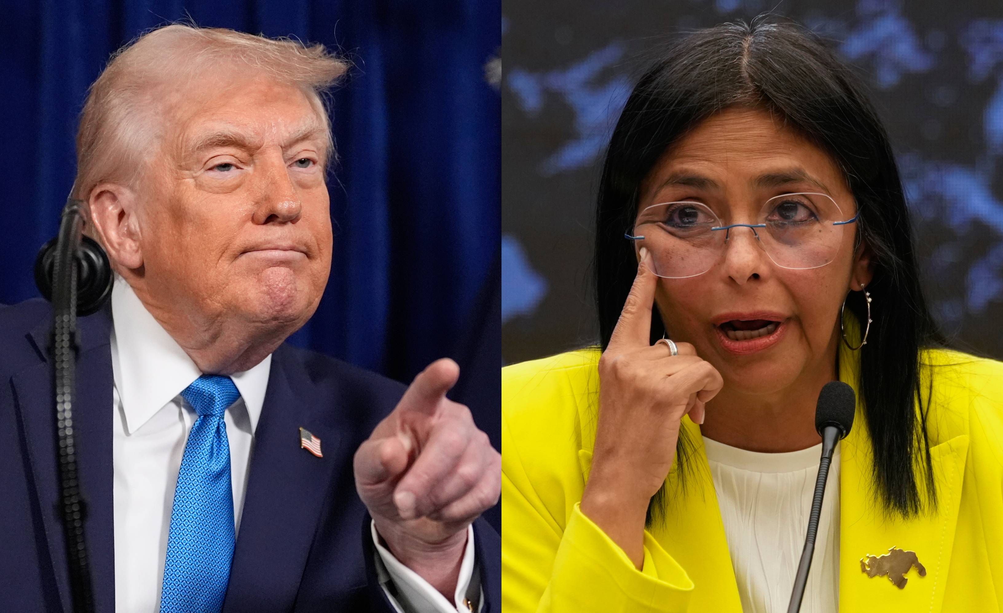 Trump visitará Venezuela y ratifica "muy buena relación" con Delcy Rodríguez  - El Diario NY