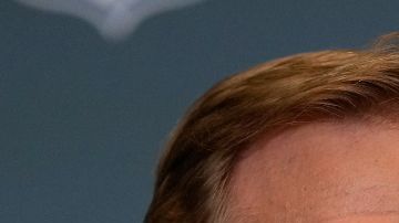 Roger Goodell y Bad Bunny mostraron buena química.