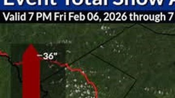 Pronóstico de nieve de la noche del viernes 6 de febrero al sábado 7 en NYC.