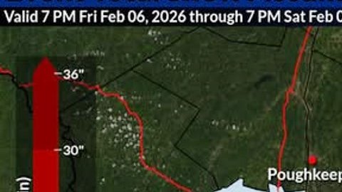 Pronóstico de nieve de la noche del viernes 6 de febrero al sábado 7 en NYC.