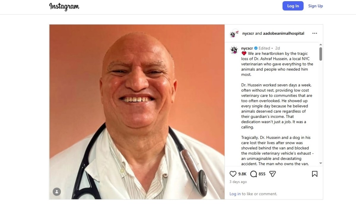 Veterinario falleció envenenado operando a un perro en clínica móvil en Queens, Nueva York