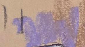 Fotografía de un dibujo realizado por la artista Jane Rosenberg donde aparece el presidente depuesto de Venezuela, Nicolás Maduro (d), junto a su esposa Cilia Flores.