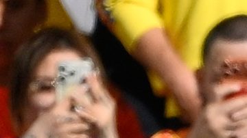 El delantero francés Désiré Doué (20) celebra tras marcar el tercer gol de su equipo durante el partido amistoso internacional de fútbol entre Colombia y Francia en Landover, Maryland, el domingo 29 de marzo de 2026.