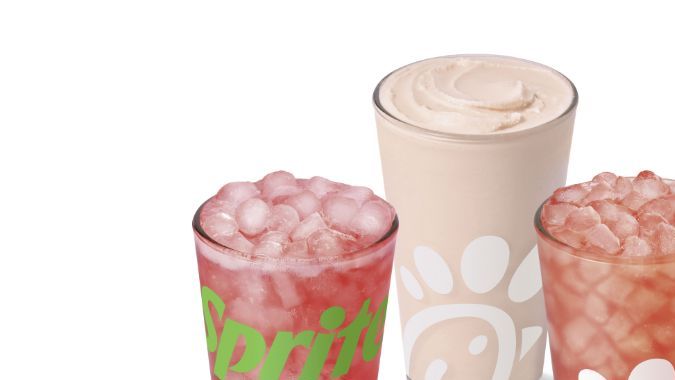 Imagen con las nuevas cuatro bebidas primaverales de Chick-fil-A
