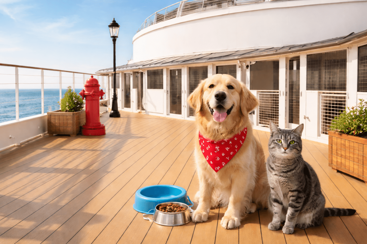 El crucero que permite viajar con perros y gatos (y sale desde Nueva York)