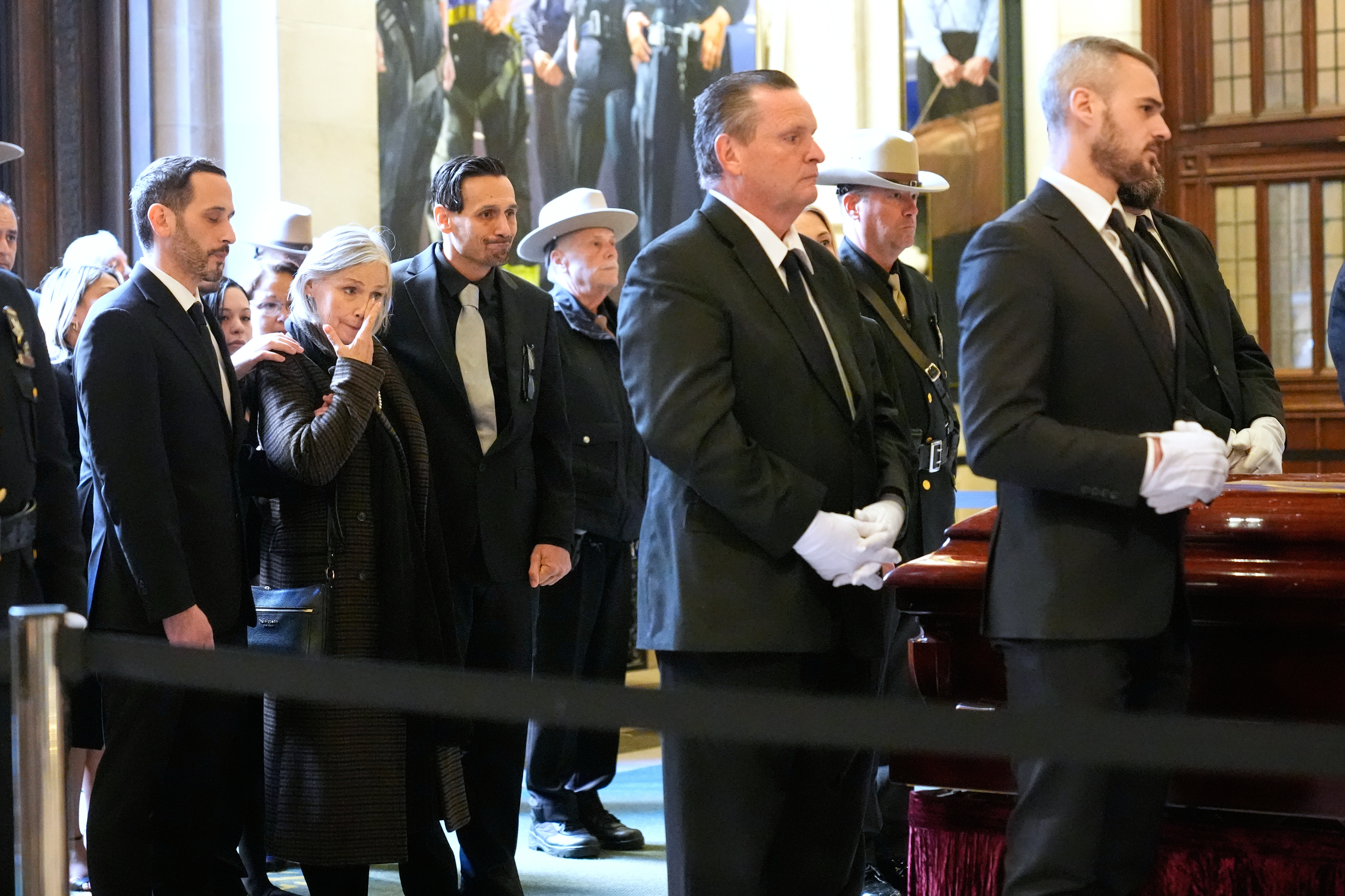 La viuda de Willie Colón, Julia, y sus hijos estuvieron presentes en la ceremonia.