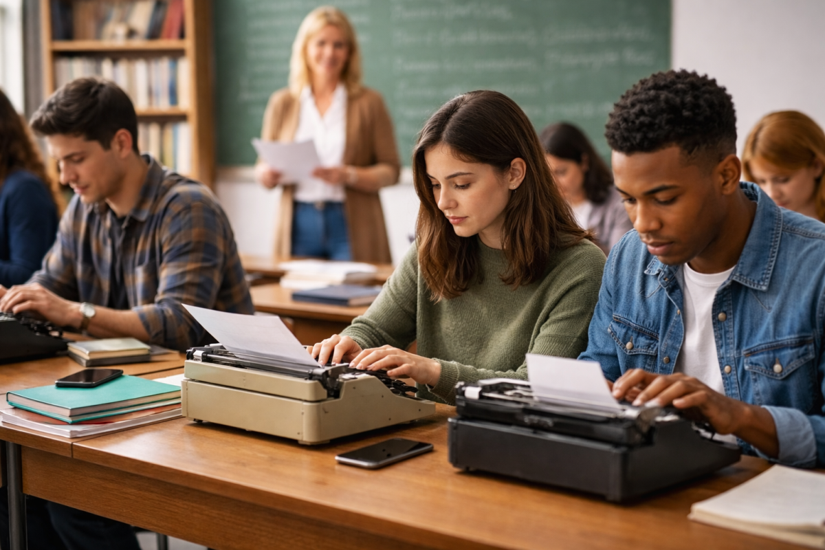 Sin computadoras ni IA: una profesora en Nueva York obliga a escribir como en los años 50