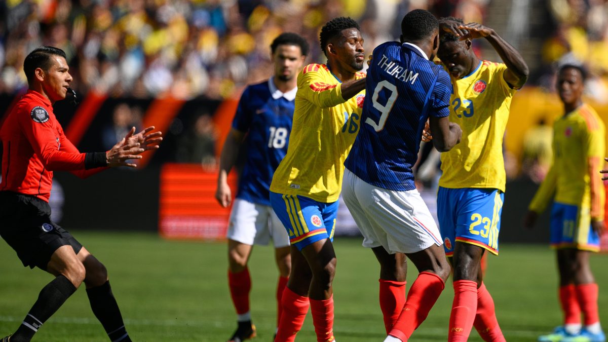 Trifulca entre aficionados colombianos empaña el amistoso ante Francia (Video)