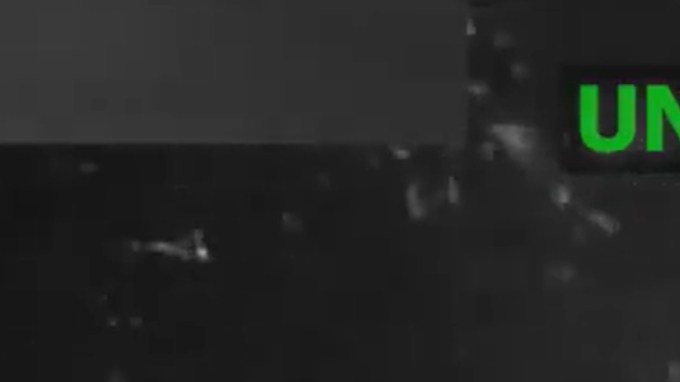 Captura de pantalla del video publicado por el Comando Sur de EE.UU. de la supuesta narcolancha atacada.