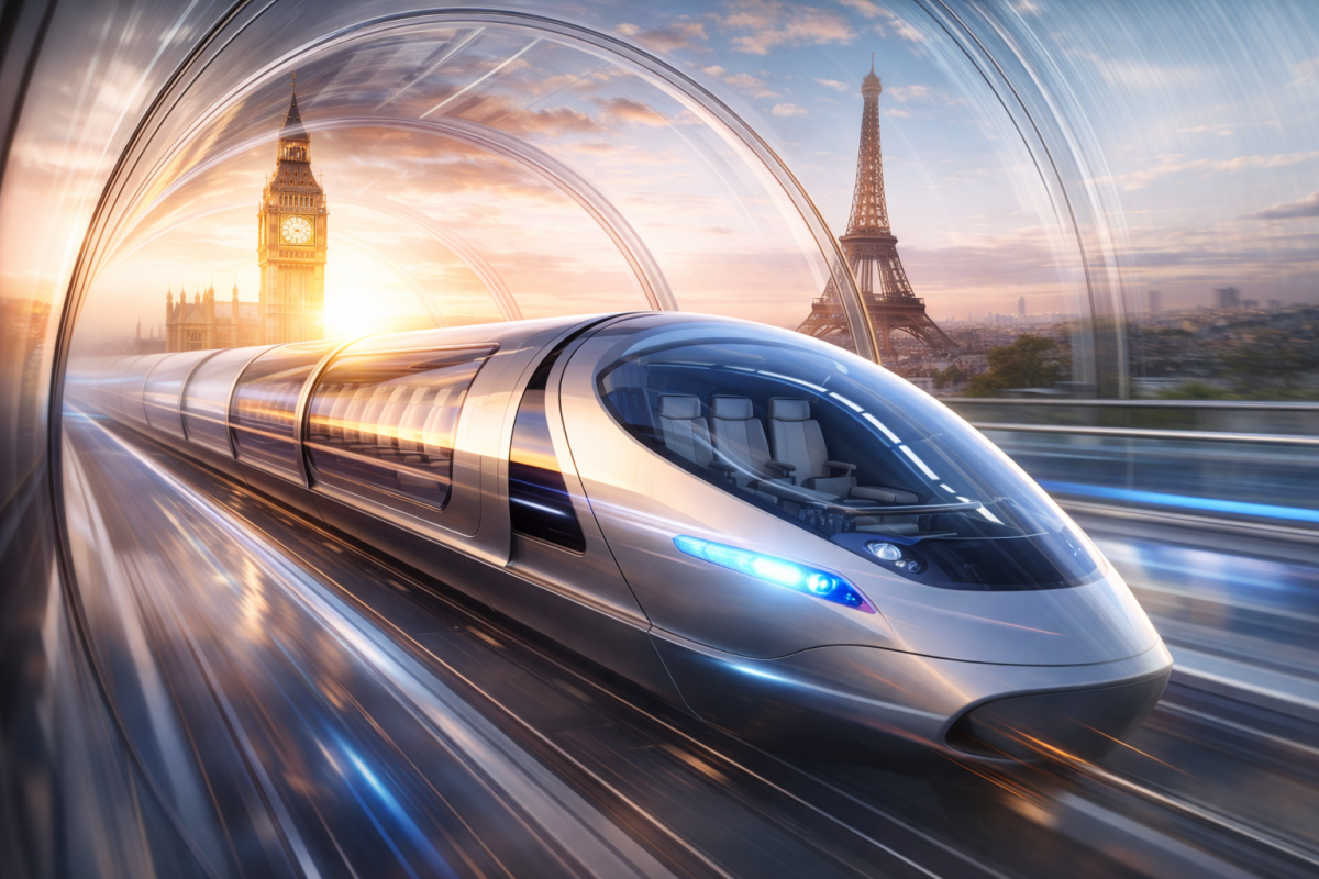 El tren del futuro que promete unir Londres y París en solo 20 minutos