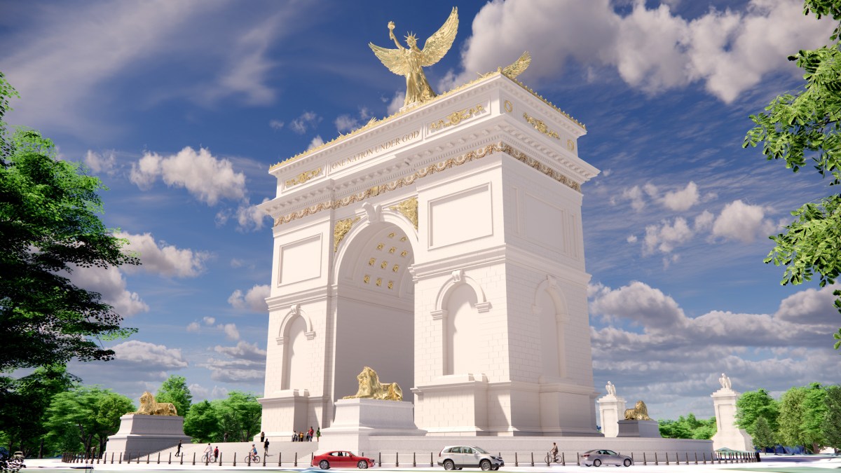 El 250 aniversario de Estados Unidos: así sería el Arco del Triunfo en Washington que quiere construir Trump