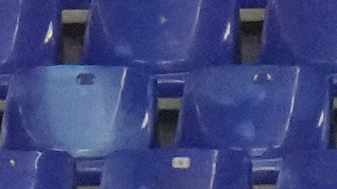 A view of the empty stands of the stadium as Lazio supporters protest against Lazio President Claudio Lotito prior to the start of the Serie A soccer match between Lazio and Atalanta in Rome, Saturday, Feb. 14, 2026, (AP Photo/Gregorio Borgia)