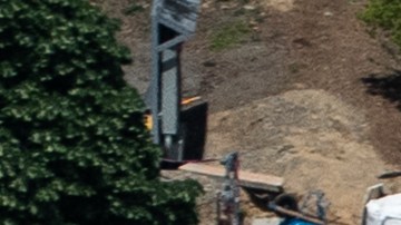 Las obras de construcción del nuevo salón de baile de la Casa Blanca se aprecian desde el Monumento a Washington.