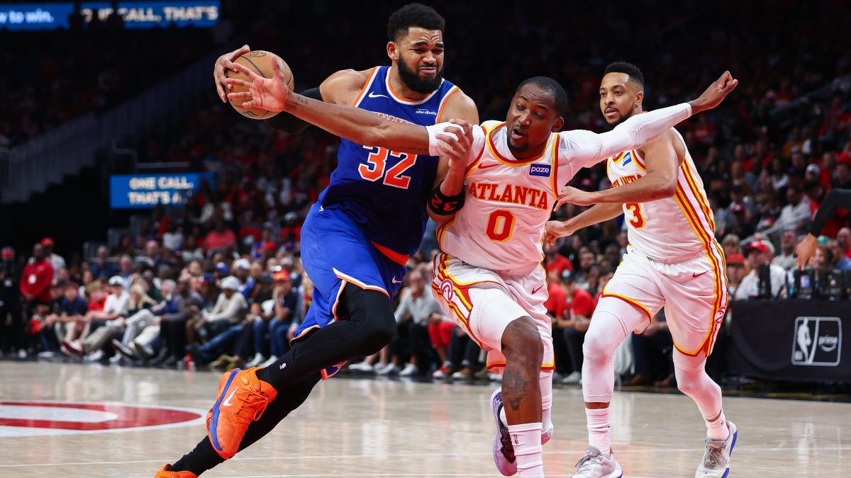 Knicks igualaron la serie ante Hawks gracias a triple-doble de Karl-Anthony Towns