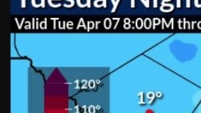 Pronóstico de clima para la noche del 7 de abril 2026 en el área triestatal.