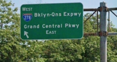 NYPD en Brooklyn-Queens Expressway (BQE)/Archivo.