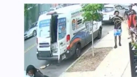 Aparente actividad pandillera en Brooklyn, NYC.