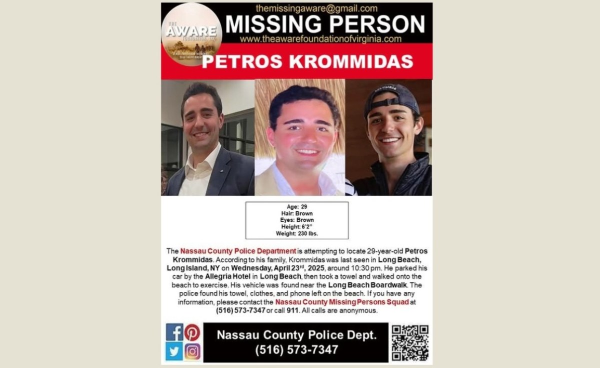 Un año de la misteriosa desaparición del joven político Petros Krommidas: aspiraba a ser legislador en Nueva York